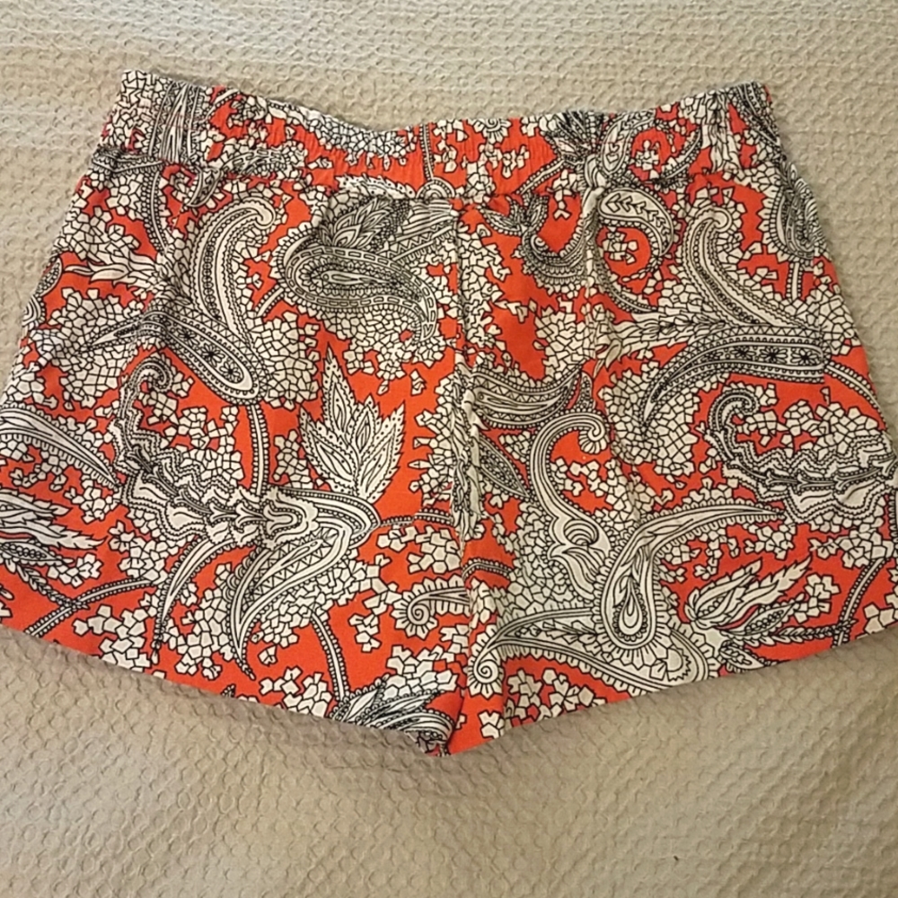 J Crew Linen Blend Paisley Shorts - Picture 3 of 6